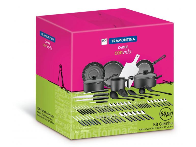 Kit Cozinha 64 peas - Caribe - 20299/032 - Tramontina