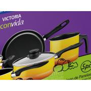 Jogo de Panelas 5 peas Amarelo - Victoria - 20499/503 - Tramontina