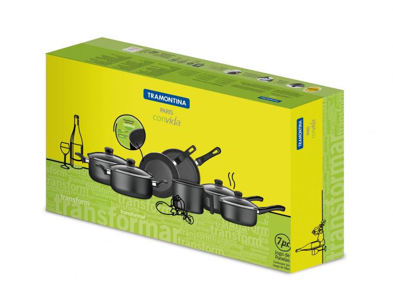 Jogo de Panelas 7 peas em Starflon - Paris - 20599/054 - Tramontina