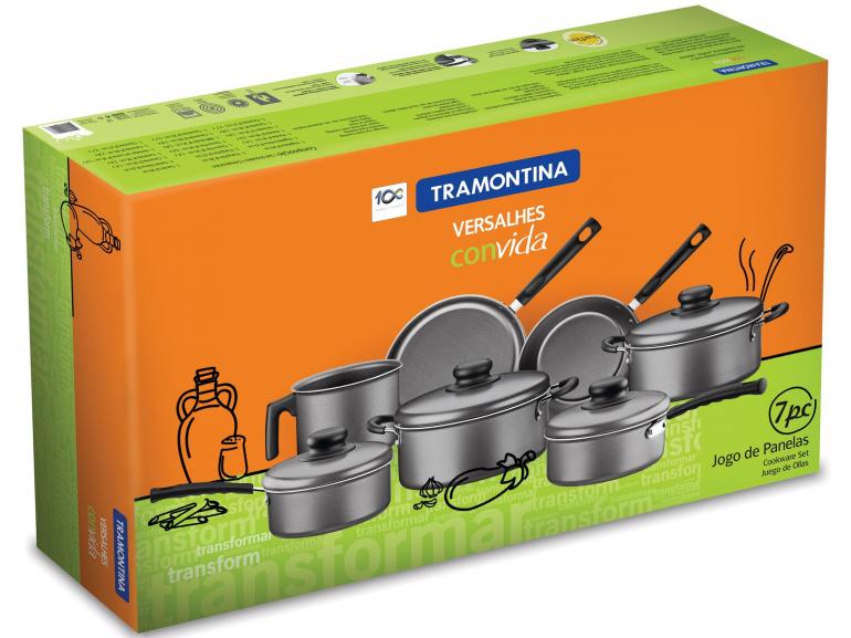 Jogo de Panelas 7 peas em Starflon - Versalhes - 20699/081 - Tramontina