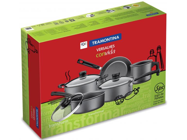 Conjunto de Panelas 5 peças - Convida Versalhes - 20699/090 - Tramontina