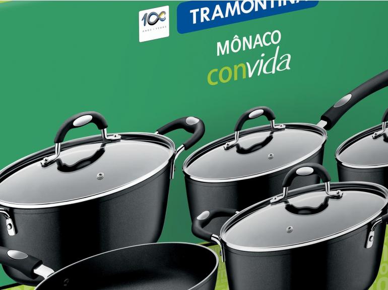 Jogo de Panelas 5 peas Preto - Mnaco - 20899/050 - Tramontina