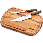 Conjunto de Churrasco Castanho Inox 3 peas - Polywood -21599/953 - Tramontina