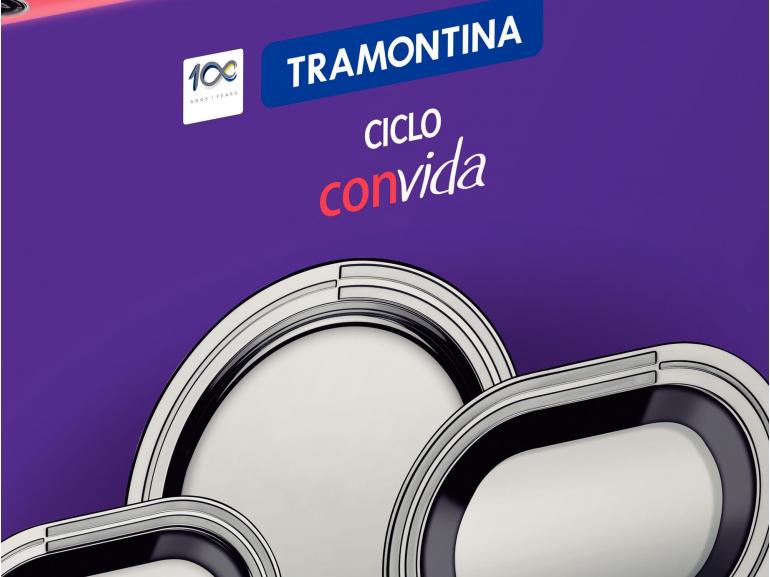 Jogo para Servir 8 peas em Ao Inox - Ciclo - 64510/890 - Tramontina