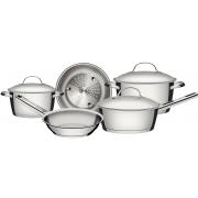Jogo de Panelas 5 peas em Ao Inox - Allegra - 65650/380 - Tramontina