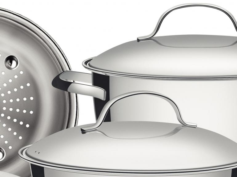 Jogo de Panelas 5 peas em Ao Inox - Allegra - 65650/380 - Tramontina