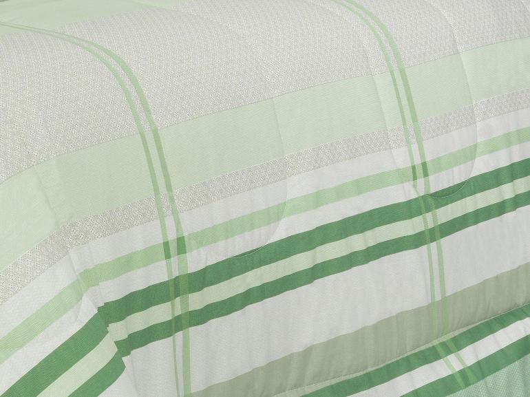Edredom Solteiro Percal 200 fios - Adonis Verde - Dui Design