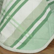 Kit: 1 Cobre-leito Queen + 2 Porta-travesseiros Percal 200 fios - Adonis Verde - Dui Design