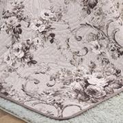 Kit: 1 Cobre-leito King Bouti de Microfibra Ultrasonic Estampada + 2 Porta-travesseiros - Adore Noz Moscada - Dui Design