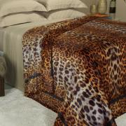 Cobertor Avulso Solteiro Flanelado com Estampa Digital 260 gramas/m² - Africa - Dui Design