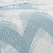 Kit: 1 Cobre-leito Casal + 2 Porta-travesseiros 150 fios - Aiko Jeans - Dui Design