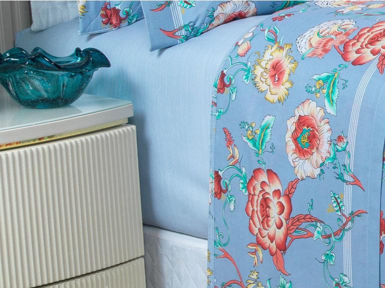 Jogo de Cama Casal 150 fios - Alicia Indigo - Dui Design