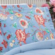 Jogo de Cama Casal 150 fios - Alicia Indigo - Dui Design