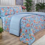 Edredom Queen 150 fios - Alicia Indigo - Dui Design