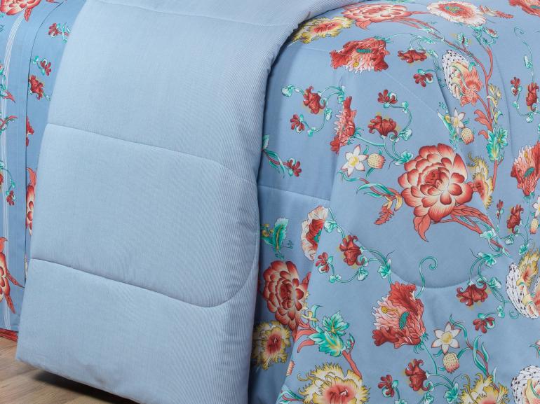 Edredom Queen 150 fios - Alicia Indigo - Dui Design