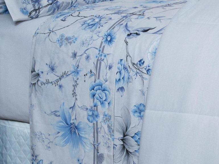 Jogo de Cama Solteiro Percal 180 fios - Alma Cinza - Dui Design