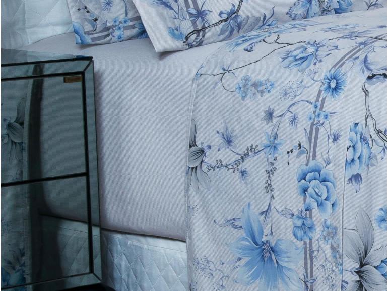 Jogo de Cama Solteiro Percal 180 fios - Alma Cinza - Dui Design