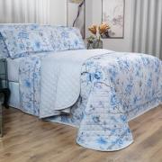 Kit: 1 Cobre-leito King + 2 Porta-travesseiros Percal 180 fios - Alma Cinza - Dui Design