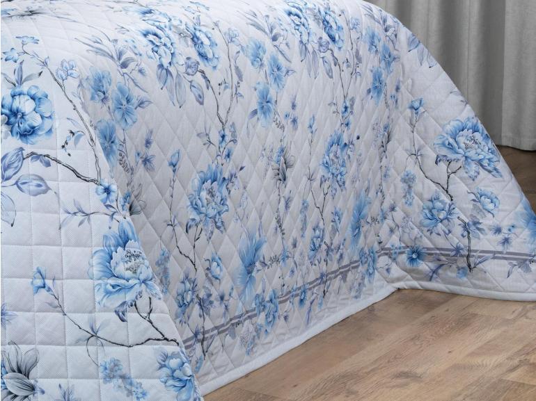 Kit: 1 Cobre-leito King + 2 Porta-travesseiros Percal 180 fios - Alma Cinza - Dui Design