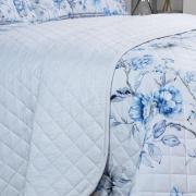 Kit: 1 Cobre-leito King + 2 Porta-travesseiros Percal 180 fios - Alma Cinza - Dui Design