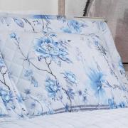 Kit: 1 Cobre-leito King + 2 Porta-travesseiros Percal 180 fios - Alma Cinza - Dui Design