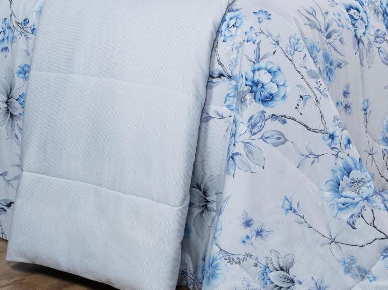 Edredom Casal Percal 180 fios - Alma Cinza - Dui Design