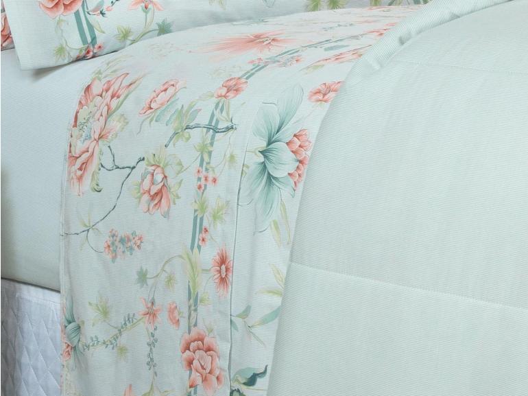 Jogo de Cama Casal Percal 180 fios - Alma Vintage - Dui Design