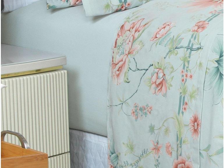 Jogo de Cama Casal Percal 180 fios - Alma Vintage - Dui Design