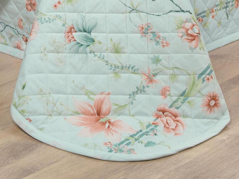 Kit: 1 Cobre-leito Casal + 2 Porta-travesseiros Percal 180 fios - Alma Vintage - Dui Design