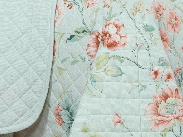 Kit: 1 Cobre-leito Casal + 2 Porta-travesseiros Percal 180 fios - Alma Vintage - Dui Design