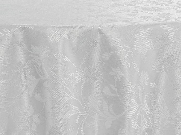 Toalha de Mesa Fácil de Limpar Redonda 220cm - Amalfi Branco - Dui Design
