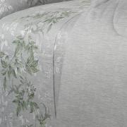 Jogo de Cama Solteiro Cetim 300 fios - Amazon Cinza - Dui Design
