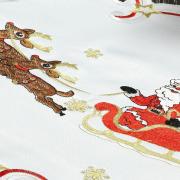 Trilho de Mesa Natal com Bordado Richelieu 40x85cm - Amor Branco - Dui Design