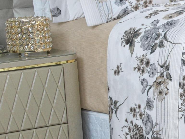 Jogo de Cama Solteiro Percal 200 fios - Anabel S�phia - Dui Design