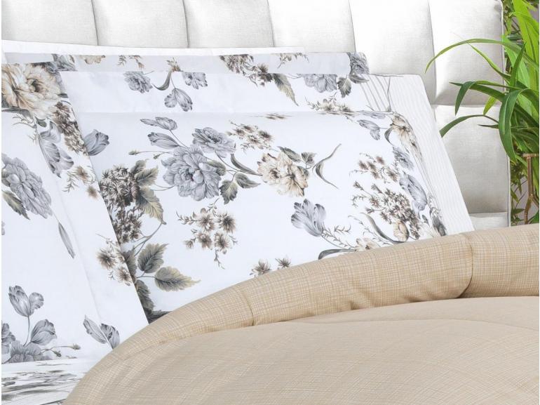 Jogo de Cama Solteiro Percal 200 fios - Anabel S�phia - Dui Design