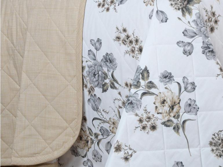 Kit: 1 Cobre-leito King + 2 Porta-travesseiros Percal 200 fios - Anabel Séphia - Dui Design