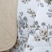 Kit: 1 Cobre-leito King + 2 Porta-travesseiros Percal 200 fios - Anabel Séphia - Dui Design