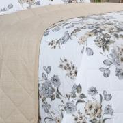 Kit: 1 Cobre-leito King + 2 Porta-travesseiros Percal 200 fios - Anabel Séphia - Dui Design