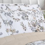 Kit: 1 Cobre-leito King + 2 Porta-travesseiros Percal 200 fios - Anabel Séphia - Dui Design