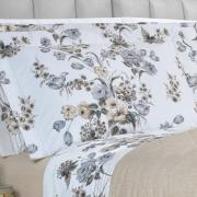 Kit: 1 Cobre-leito King + 2 Porta-travesseiros Percal 200 fios - Anabel Séphia - Dui Design