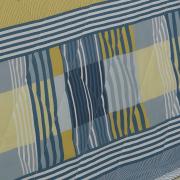 Kit: 1 Cobre-leito Solteiro + 1 Porta-travesseiro 150 fios - Anacapri Azul - Dui Design