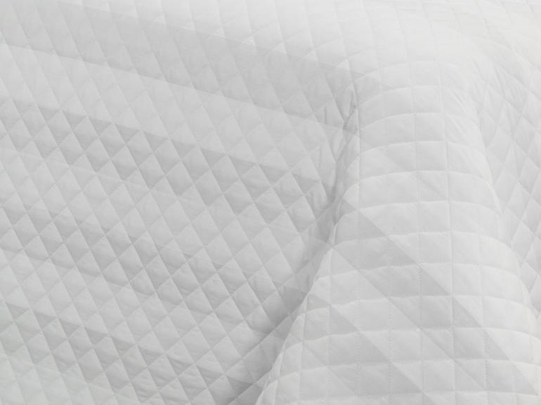 Kit: 1 Cobre-leito Solteiro + 1 porta-travesseiro Cetim 300 fios - Andros Branco - Dui Design