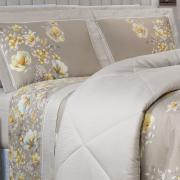 Jogo de Cama Queen Cetim 300 fios - Angelique Bege - Dui Design