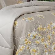 Edredom Queen Cetim 300 fios - Angelique Bege - Dui Design