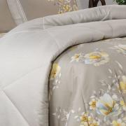 Edredom Queen Cetim 300 fios - Angelique Bege - Dui Design
