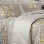 Edredom Queen Cetim 300 fios - Angelique Bege - Dui Design