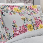 Jogo de Cama Queen 150 fios - Aparecida Cinza - Dui Design