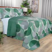 Kit: 1 Cobre-leito King Bouti de Microfibra Ultrasonic Estampada + 2 Porta-travesseiros - Apolo Confrei - Dui Design