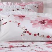Enxoval King com Cobre-leito 7 peas Percal 200 fios 100% Algodo - Aquarela Rosa - Corttex