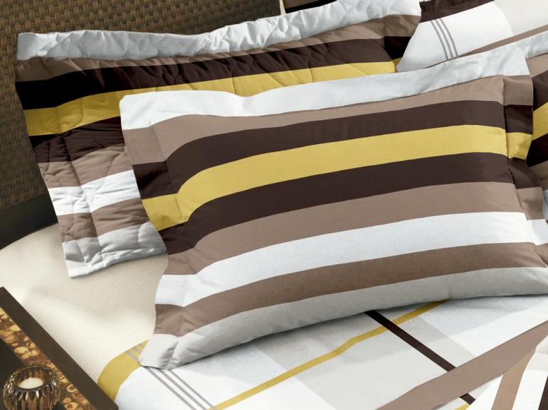 Jogo de Cama Solteiro 150 fios 100% Algodo - Ares - Teka